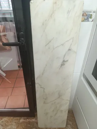 Plancha de mármol blanco
