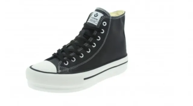 Zapatillas Victoria Bota Polipiel Negra