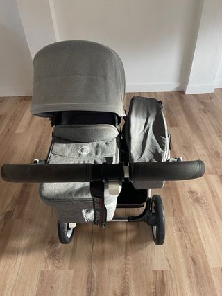 Carrito Gemelar Bugaboo Donkey Gris