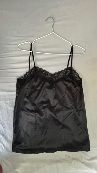 Lencería negra con encaje