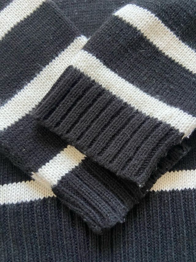 Jersey rayas cuello cremallera