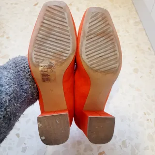 Zapatos tacón H&M rojos mujer talla 38