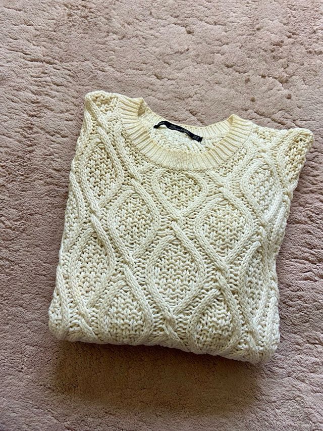 Jersey Zara trenzado mujer talla M