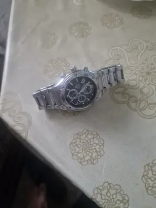 Reloj Casio Edifice Cronógrafo Plata Negro