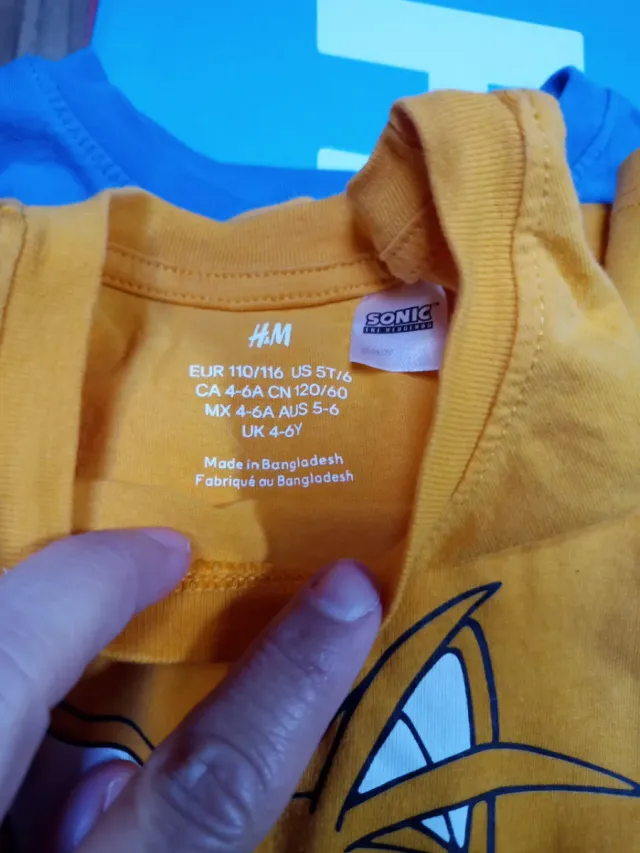 Pack 3 Camisetas Algodón Sonic