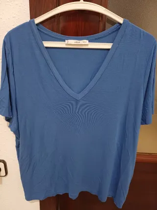 Camiseta Mango Azul Talla XL
