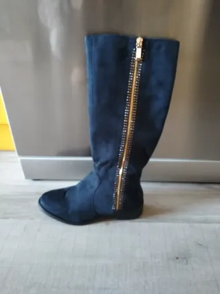 Botas altas azul marino talla 37