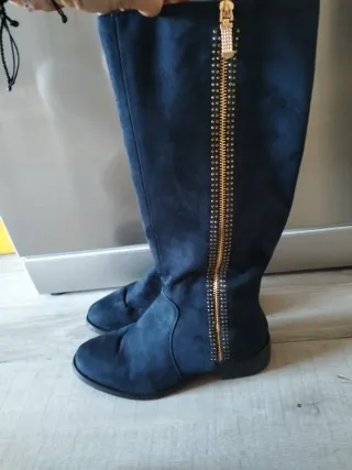 Botas altas azul marino talla 37