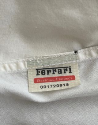 Camisa Ferrari Blanca Talla L