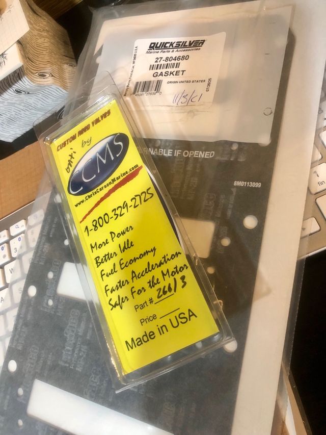 Láminas, Admisión Mercury Optimax CCMS + junta