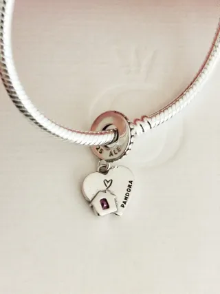 Charm Colgante Corazón y Hogar