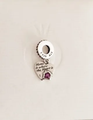 Charm Colgante Corazón y Hogar