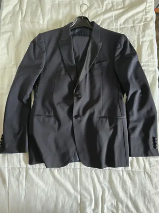 Traje Armani Negro Hombre