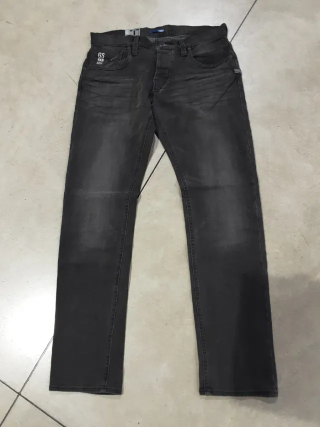 Jeans G-Star RAW nero sbiadito