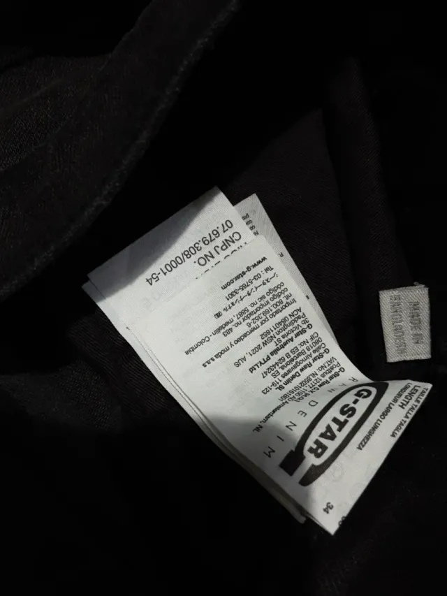 Jeans G-Star RAW nero sbiadito