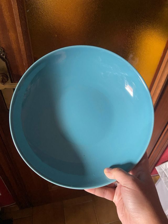 Vajilla azul Ikea cerámica