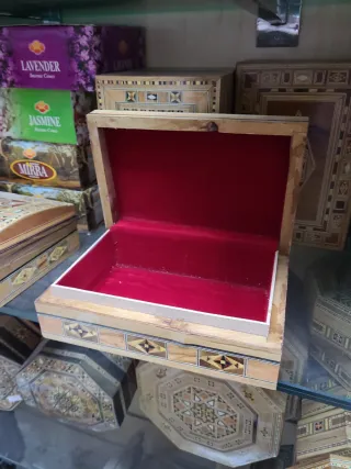 Caja de madera decorada 14*20*8cm