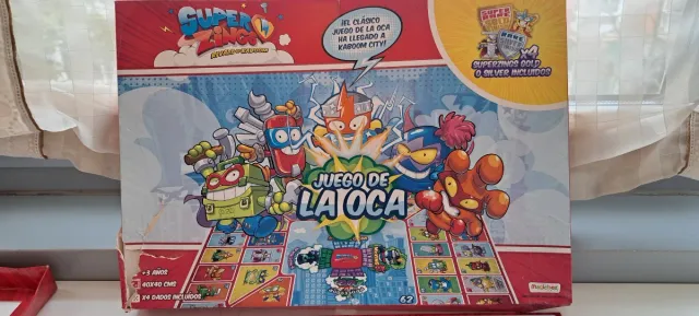 Super Zings/ superthings Juego de la Oca+4 superti