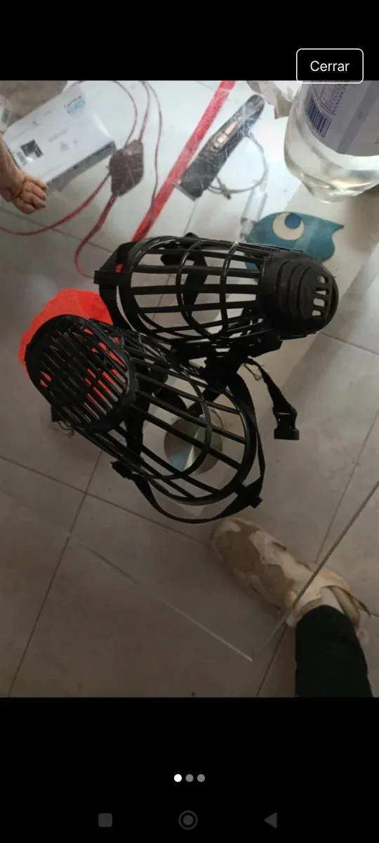 Lote 2 bozales para perros nuevos