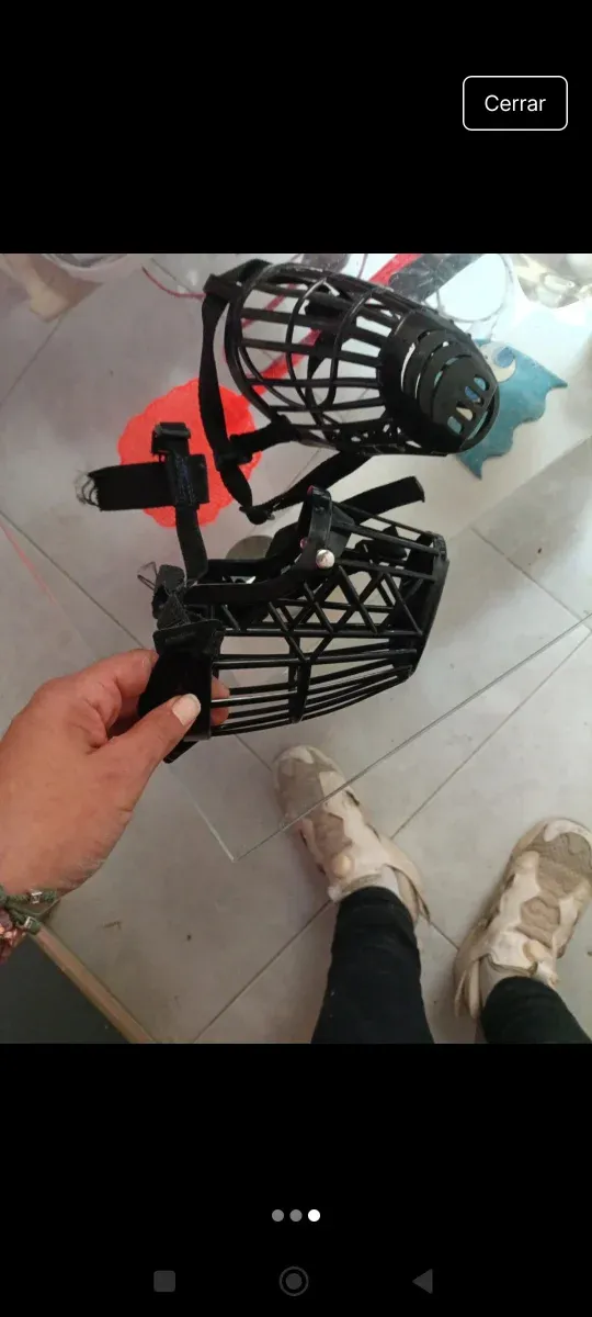 Lote 2 bozales para perros nuevos