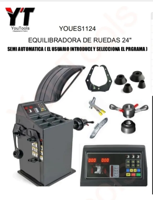 Equilibradora Ruedas Semiautomática 24