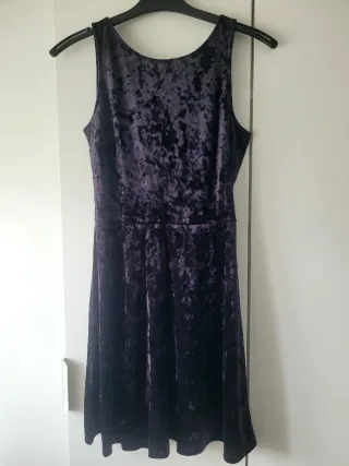 Vestido Terciopelo Negro Talla 38
