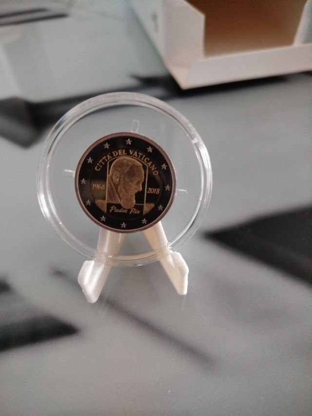 Moneda Vaticano Padre Pío 2018