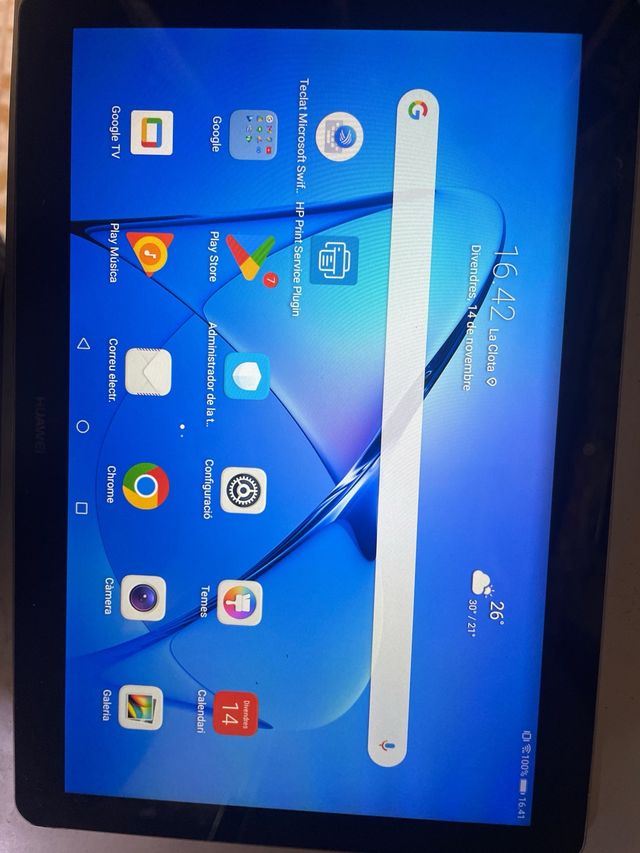 Tablet Huawei Negra/Azul con sim