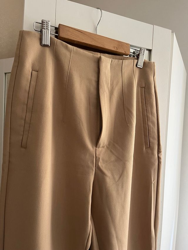 Pantalones de pinza marrones