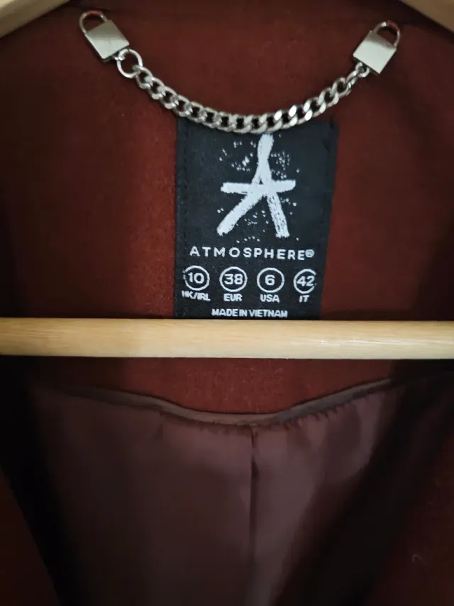 Abrigo paño color caldero