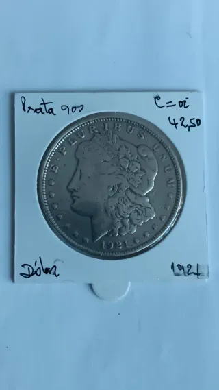 Moeda Dólar Morgan Prata 900 1921