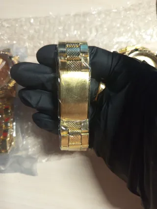 Reloj GENEVA Dorado y Azul