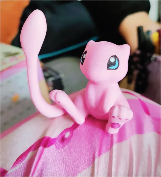 Figura Mew Pokémon handmade 3D