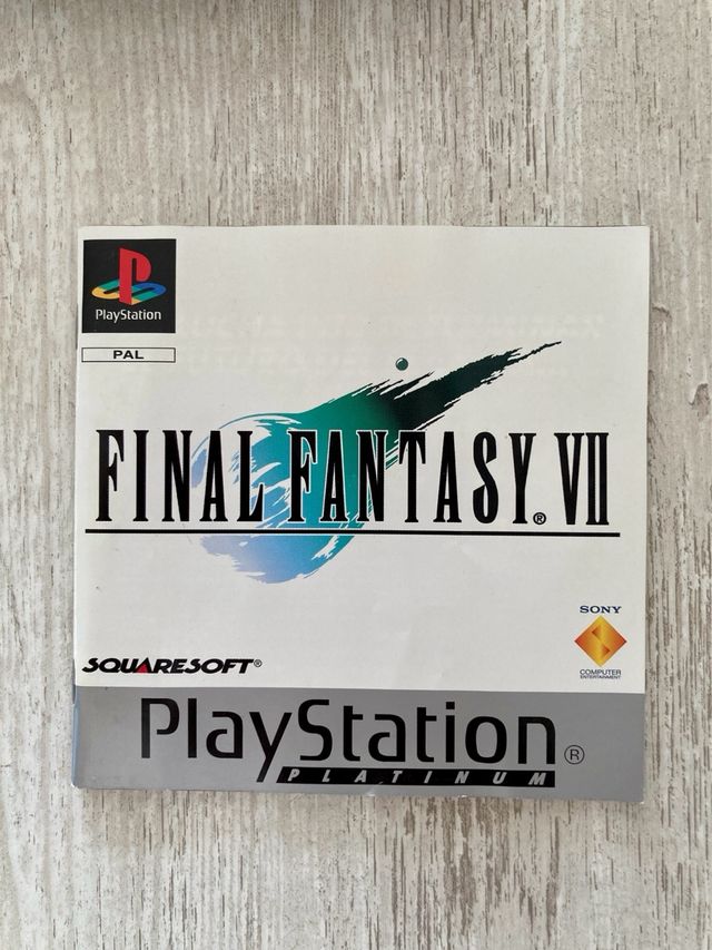 Final Fantasy VII Platinum PS1 pal españa