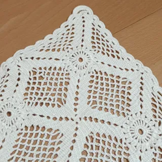 2 tapetes ganchillo mesa camilla pequeña