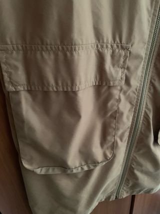 Gabardina Zara recta beige
