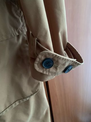 Gabardina Zara recta beige
