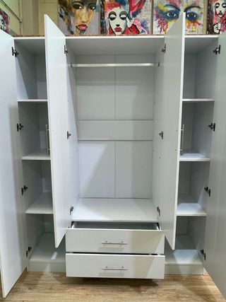 Armario 4 puertas con espejo