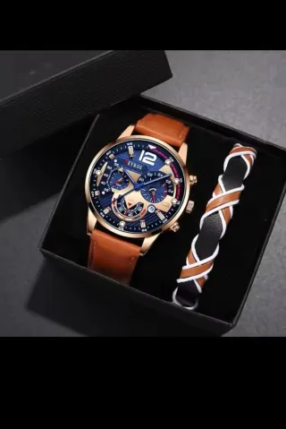 Reloj  + Pulsera para  hombre