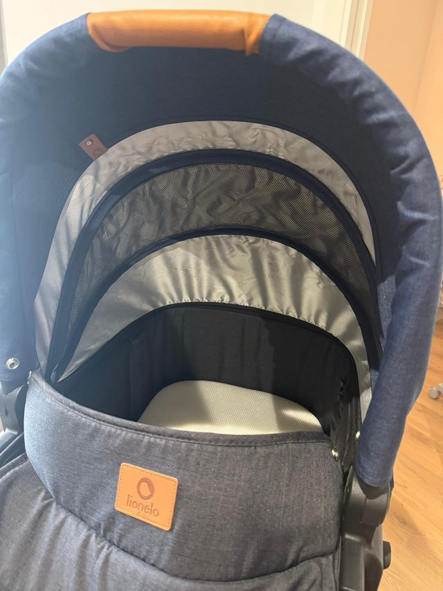 Cochecito trio de bebé Lionelo azul