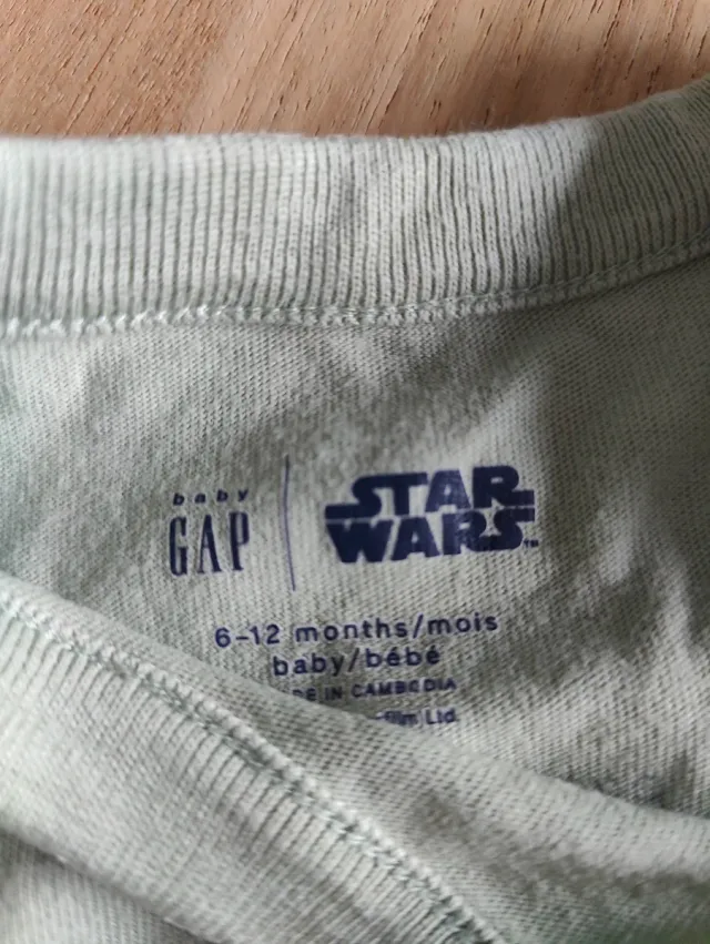 Body bebé Baby Yoda Grogu GAP