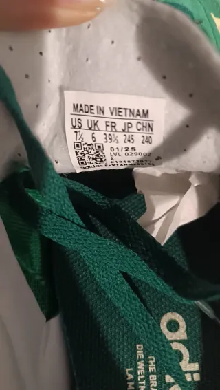 Zapatillas Adidas Gazelle Verde y Beige