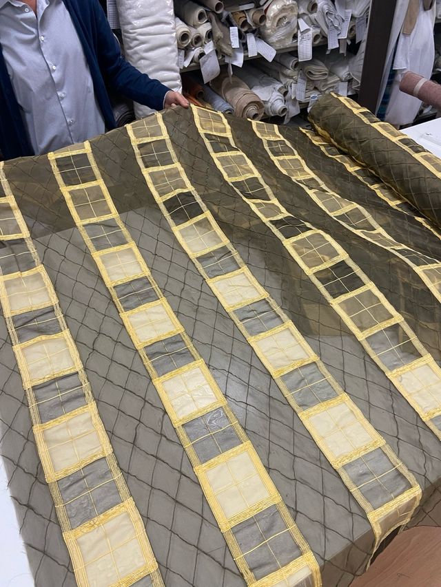 Tenda Seta Verde Gialla