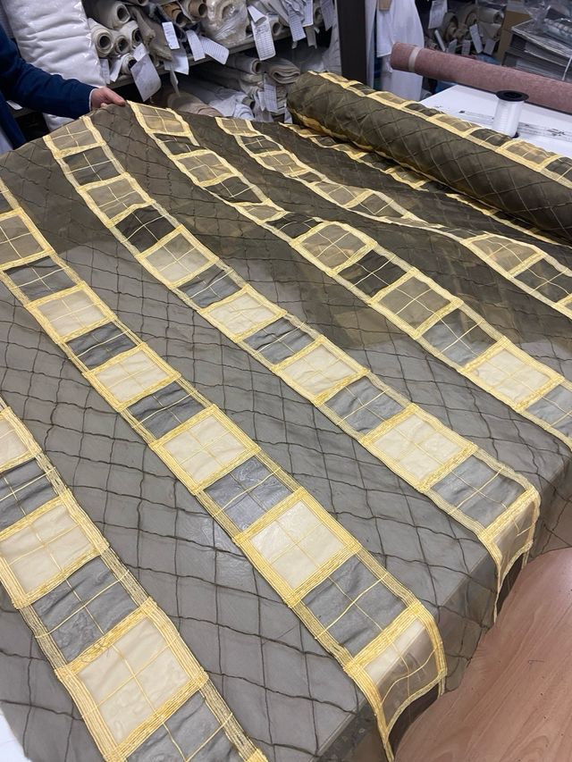 Tenda Seta Verde Gialla