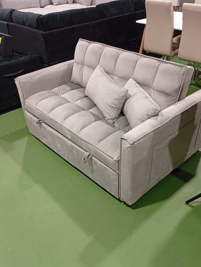 Sofá Cama Gris Nuevo