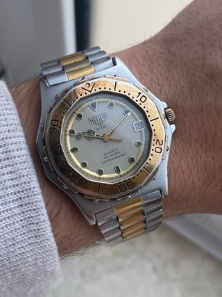 Reloj Heuer 3000 Quartz Vintage acero y baño de or