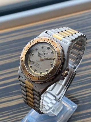 Reloj Heuer 3000 Quartz Vintage acero y baño de or