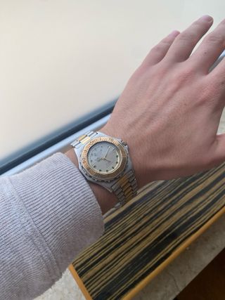 Reloj Heuer 3000 Quartz Vintage acero y baño de or