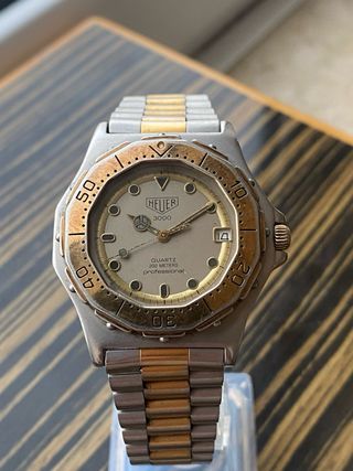 Reloj Heuer 3000 Quartz Vintage acero y baño de or