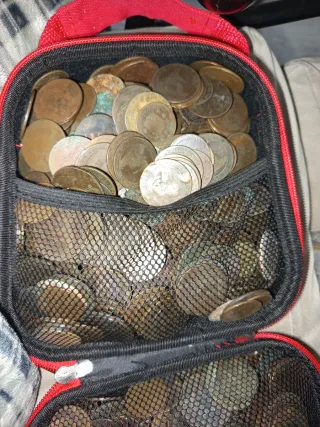 Lote de monedas de cobre antiguas